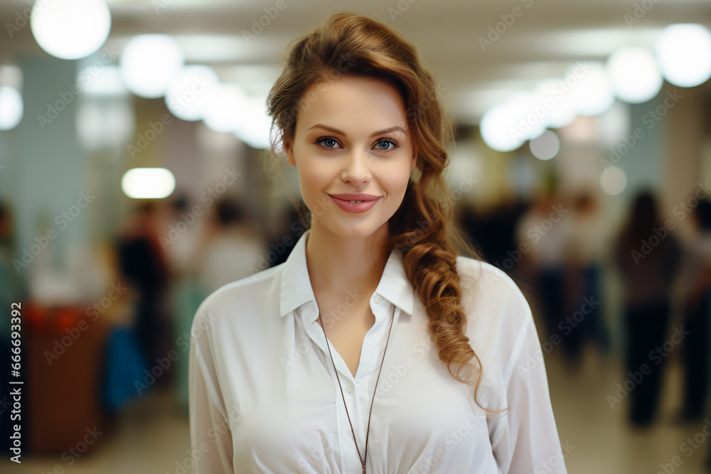 portrait of a beautiful young woman with long hair portrait of a beautiful young woman with long hair