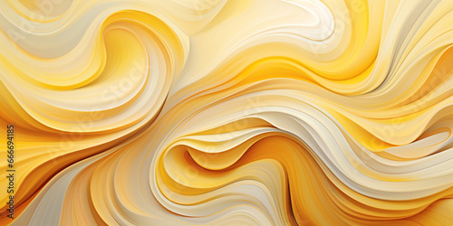 abstract dynamic background of smooth lines in yellow