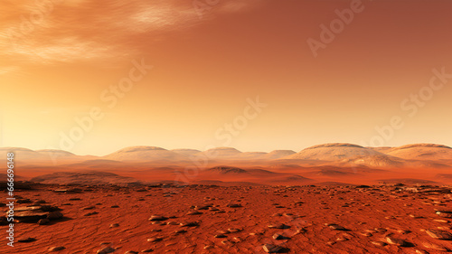 Martian Landscape: Barren Red Planet 