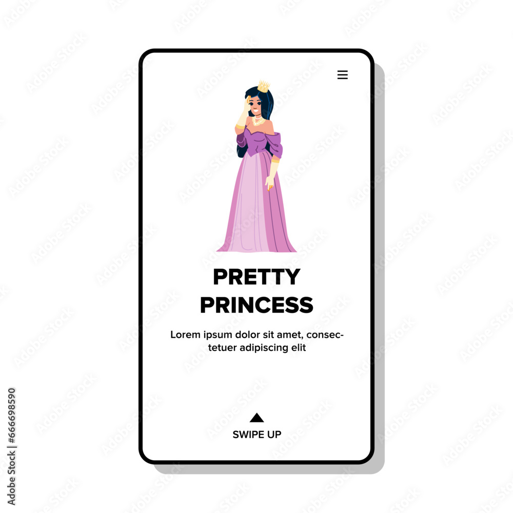 web pretty princesss vector. flat passion, barber spouse, cheerfully lovely web pretty princesss web flat cartoon illustration web pretty princesss vector. flat passion, barber spouse, cheerfully lovely web pretty princesss web flat cartoon illustration