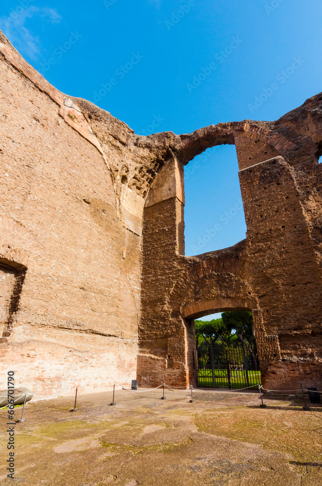 Natatio (Swimming pool), Baths of Caracalla, UNESCO World Heritage Site, Rome, Latium (Lazio) Natatio (Swimming pool), Baths of Caracalla, UNESCO World Heritage Site, Rome, Latium (Lazio)