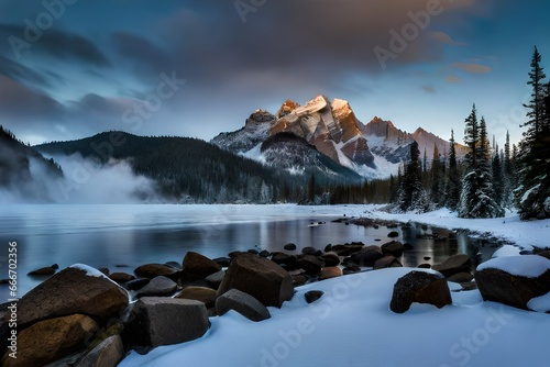 sunrise in the mountains