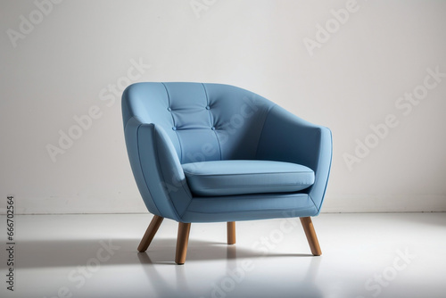 A modern chair with a pillow in the living room, bedroom, kitchen, and interior, Created with AI