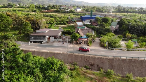 Wallpaper Mural A major road in Dam Rong Lam Dong, Vietnam, viewed from above Torontodigital.ca