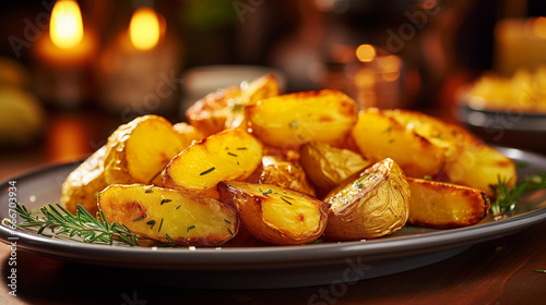 delicious potatoes Generative AI photo