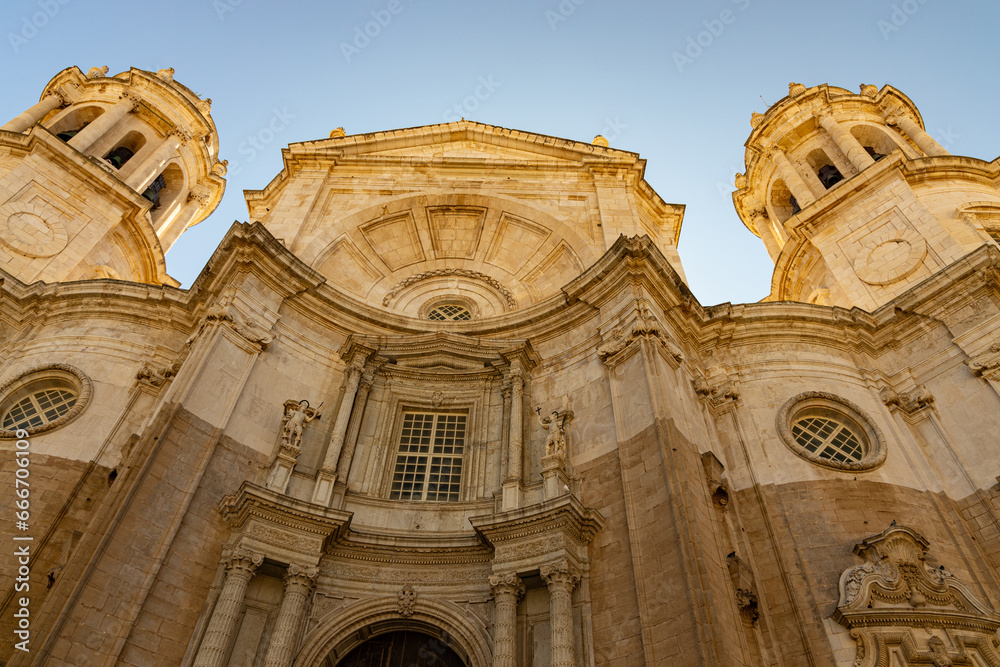Cathedral of the Holy Cross over the Sea in Cadiz Cathedral of the Holy Cross over the Sea in Cadiz