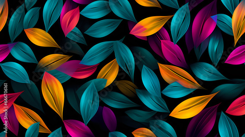 Wallpaper Mural pattern with colorful flowers. Generative AI Torontodigital.ca
