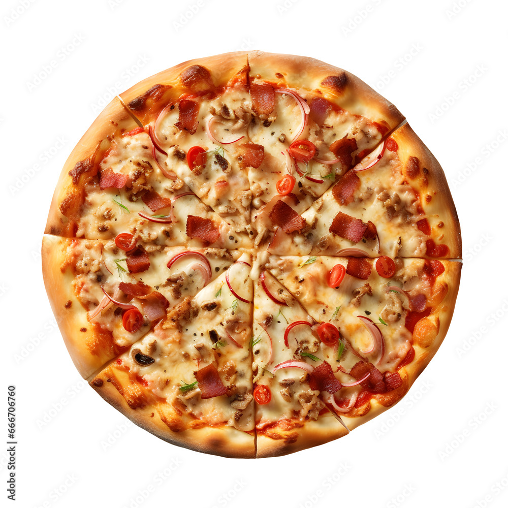 Pizza on white background Pizza on white background
