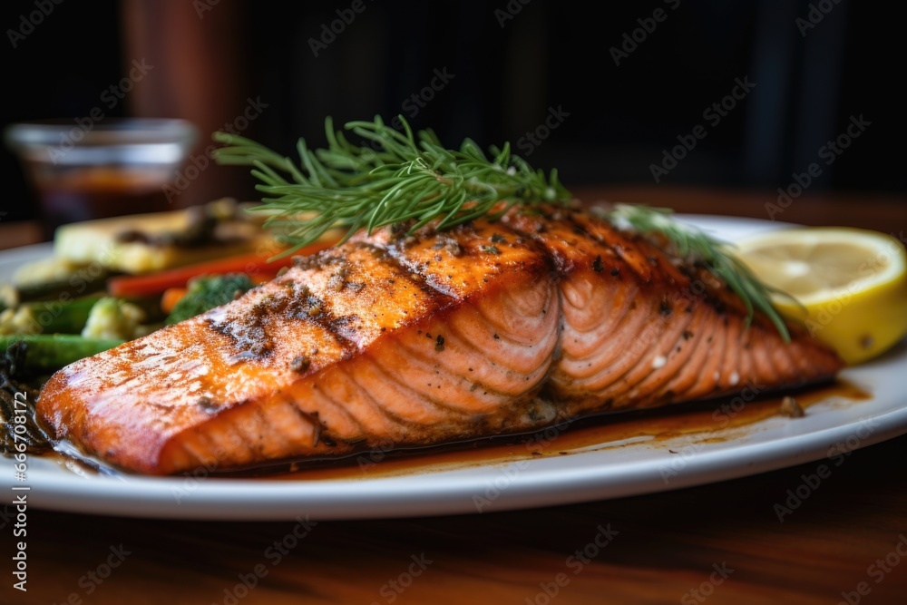 Seared Salmon Delicacy: Freshly Cooked Perfection Seared Salmon Delicacy: Freshly Cooked Perfection