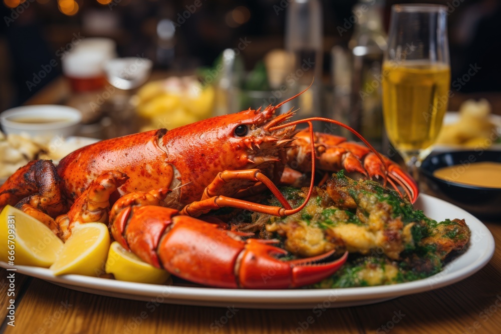 Exquisite Lobster Feast: Elegantly Prepared Delight Exquisite Lobster Feast: Elegantly Prepared Delight