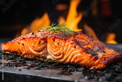 Seared Salmon Delicacy: Freshly Cooked Perfection © NikoG