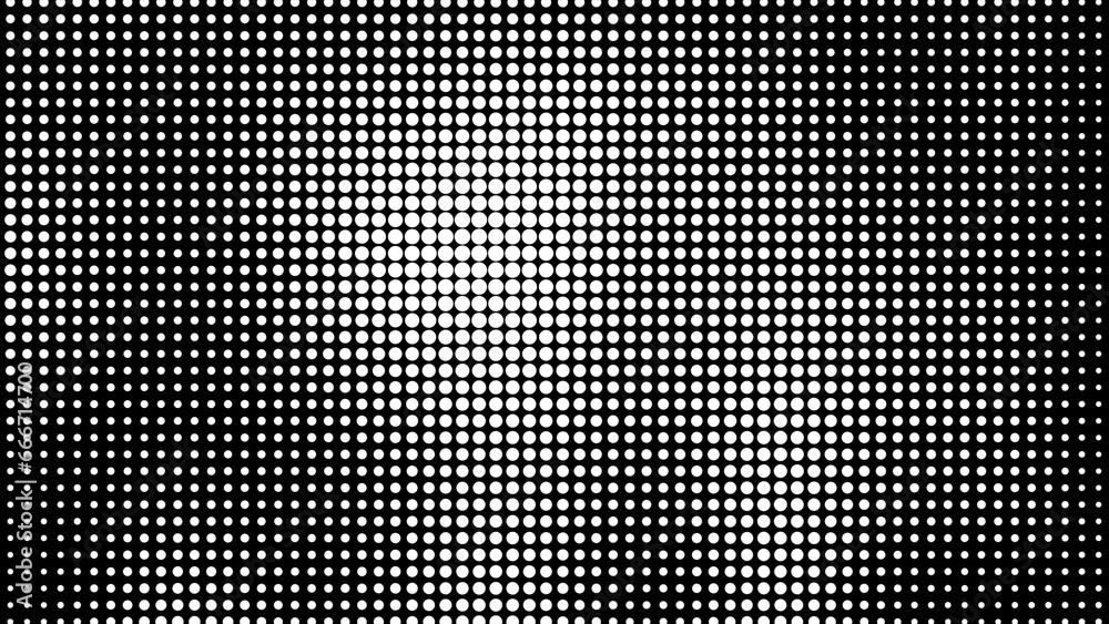 Flowing dots particles wave pattern curve halftone white gradient curve shape isolated on black background. Abstract wavy halftone dots background Flowing dots particles wave pattern curve halftone white gradient curve shape isolated on black background. Abstract wavy halftone dots background