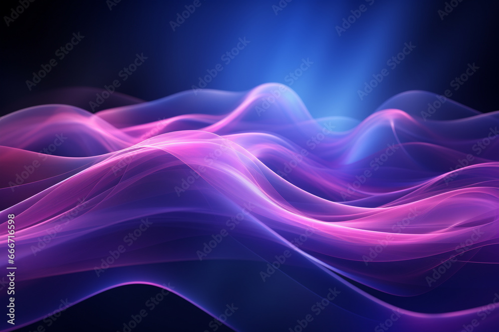 Creative abstract background with graceful blue and purple wavy shapes, evoking a sense of fluidity, mystique, and artistic intrigue. Ai generated Creative abstract background with graceful blue and purple wavy shapes, evoking a sense of fluidity, mystique, and artistic intrigue. Ai generated