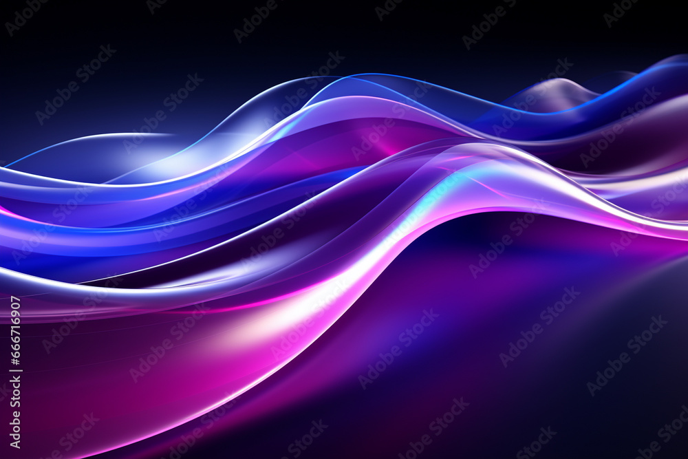Creative abstract background with graceful blue and purple wavy shapes, evoking a sense of fluidity, mystique, and artistic intrigue. Ai generated Creative abstract background with graceful blue and purple wavy shapes, evoking a sense of fluidity, mystique, and artistic intrigue. Ai generated