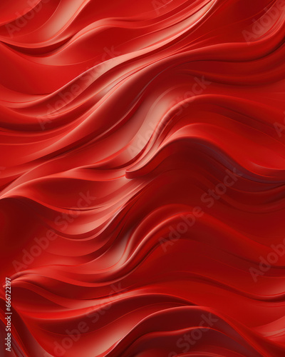 Background of flowing shiny satin or silk in the colors flag of China, bright background of smooth silky fabric