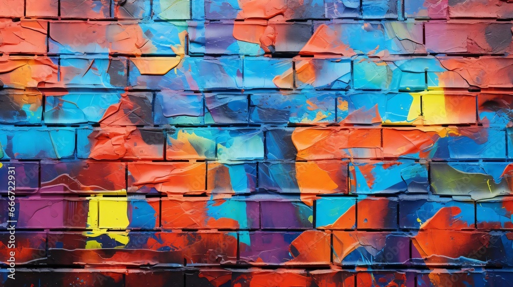 a close-up of a brick wall with Mapparium in the background