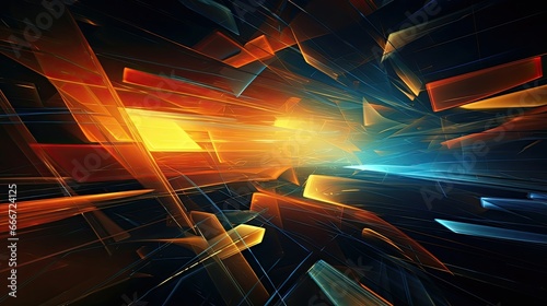 Colorful, surreal, futuristic, and abstract image to be used as background and wallpaper in presentations and social media