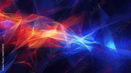 The image is a vibrant and colorful display of blue, red, and purple neon lights. The lights are arranged in a swirling pattern, creating a mesmerizing and dynamic visual effect. 