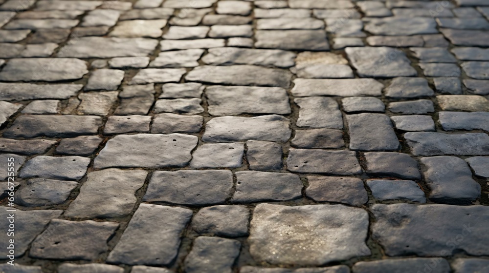 a cobblestone road with a cobblestone