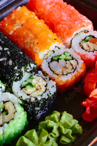 sushi on a plate photo