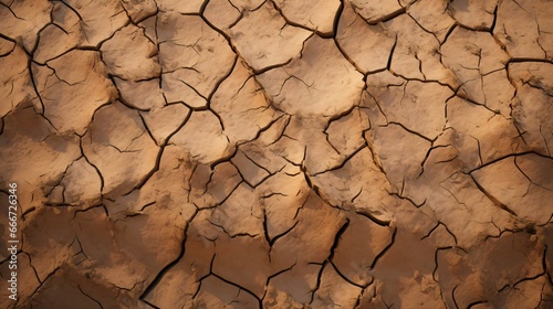 a close-up of a cracked dry ground