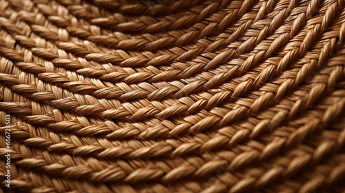 texture of a woven straw hat