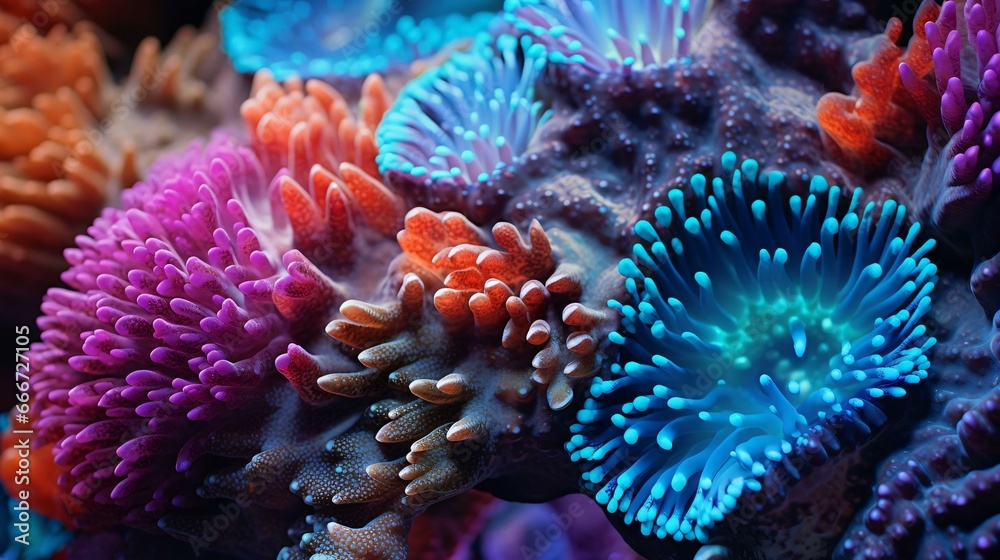 Fototapeta premium a close-up of an aquarium