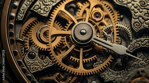 a close up of a gears