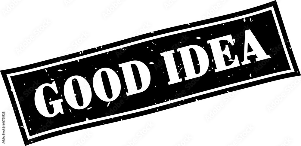 Fototapeta premium Good idea square grunge rubber stamp