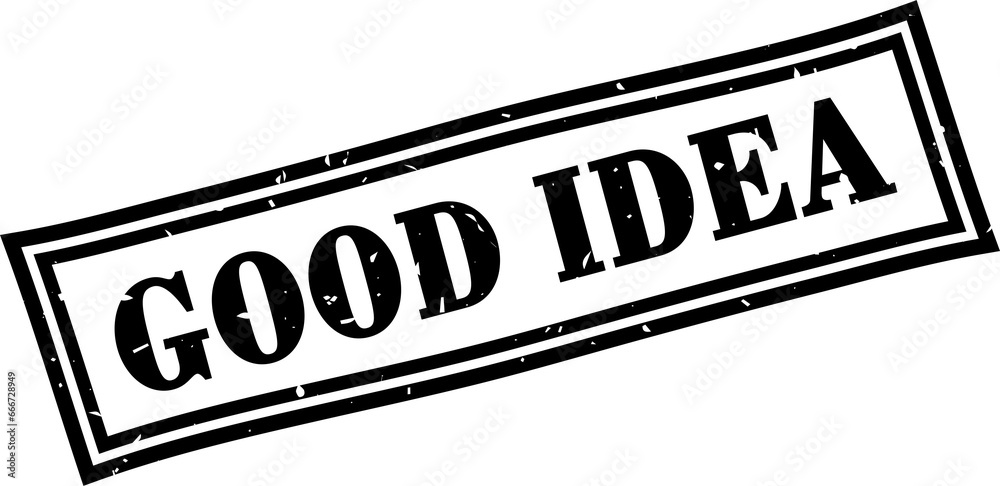 Fototapeta premium Good idea square grunge rubber stamp