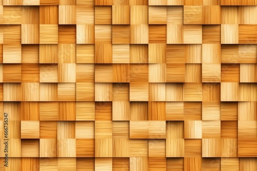 Abstract grid pattern on wood - seamless background - elm wood. Generative AI