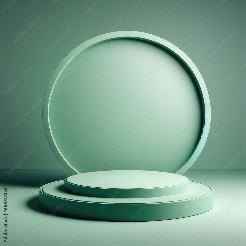 Green marble podium for product display with abstract background pedestal for social media post Green marble podium for product display with abstract background pedestal for social media post