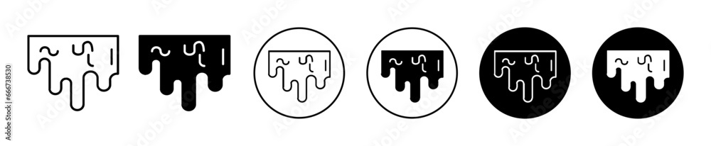 Dripping slime icon. sticky paint or sweet honey caramel dripping symbol set. Liquid splash drip stain vector sign. slime dripping flow line logo. Slime drip icon Dripping slime icon. sticky paint or sweet honey caramel dripping symbol set. Liquid splash drip stain vector sign. slime dripping flow line logo. Slime drip icon