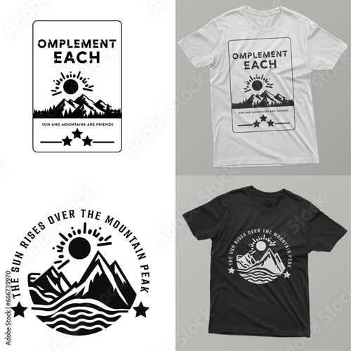 t shirt design, Print Templates Hiking T Shirt Design, Retro Vintage Vector Design