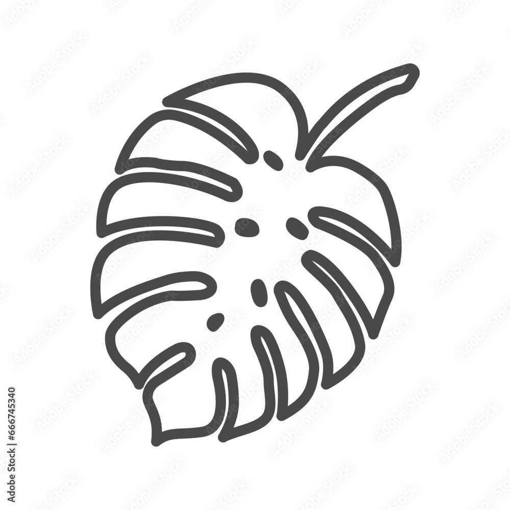 monstera leaf icon design vector template monstera leaf icon design vector template