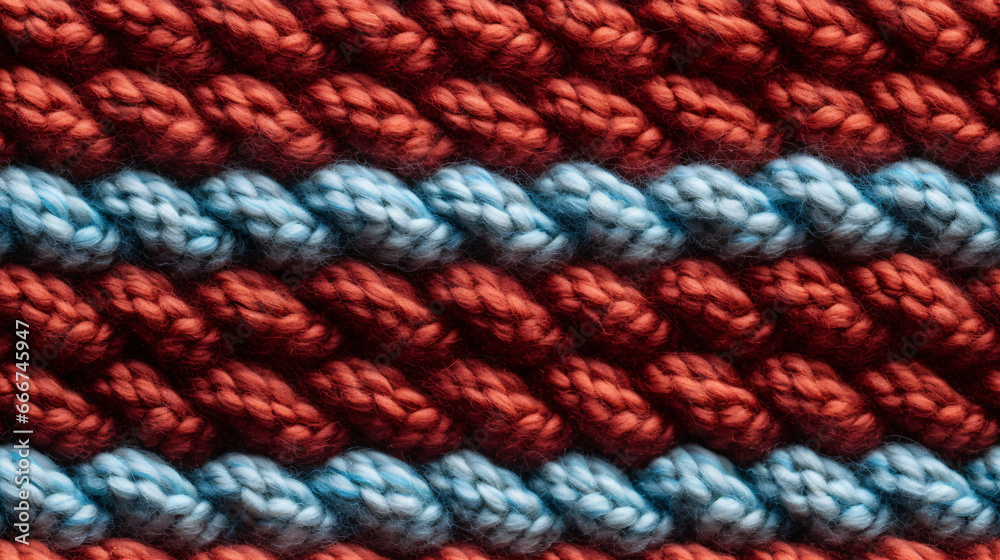 A close-up view capturing the intricate details of a seamless woolen texture..