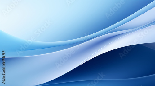 Abstract background with flowing blue and white lines