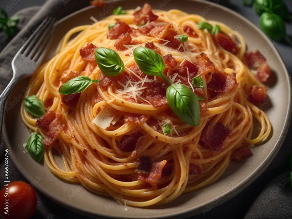Mouthwatering Amatriciana Spaghetti