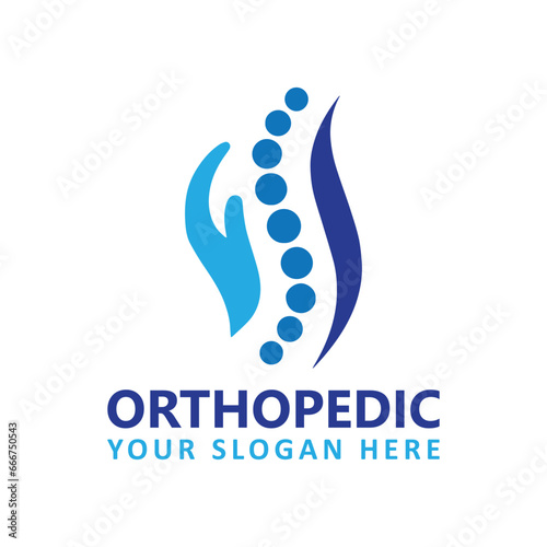 orthopedic logo design vector format