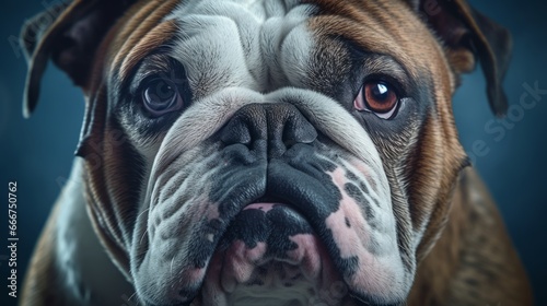 Soulful Bulldog Close-Up