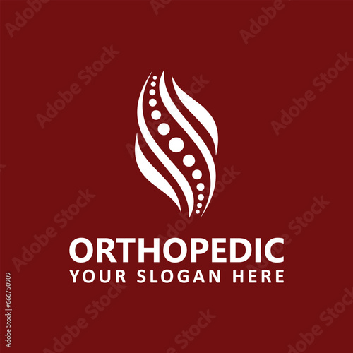 orthopedic logo design vector format
