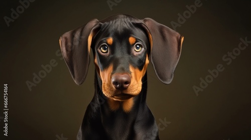 Playful Doberman Puppy with Floppy Ears © Andreas