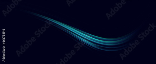 	
Neon speed lines. Dynamic light motion traces. Light trace wave, trace line.