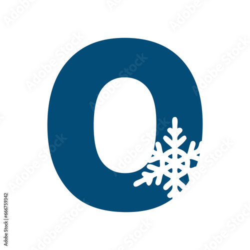 Snowflake Monogram O