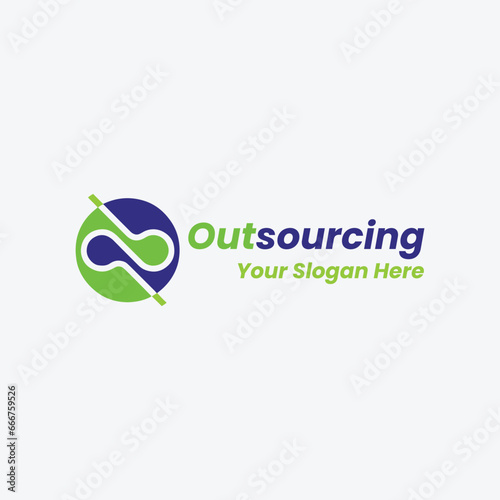 outsource logo design vector