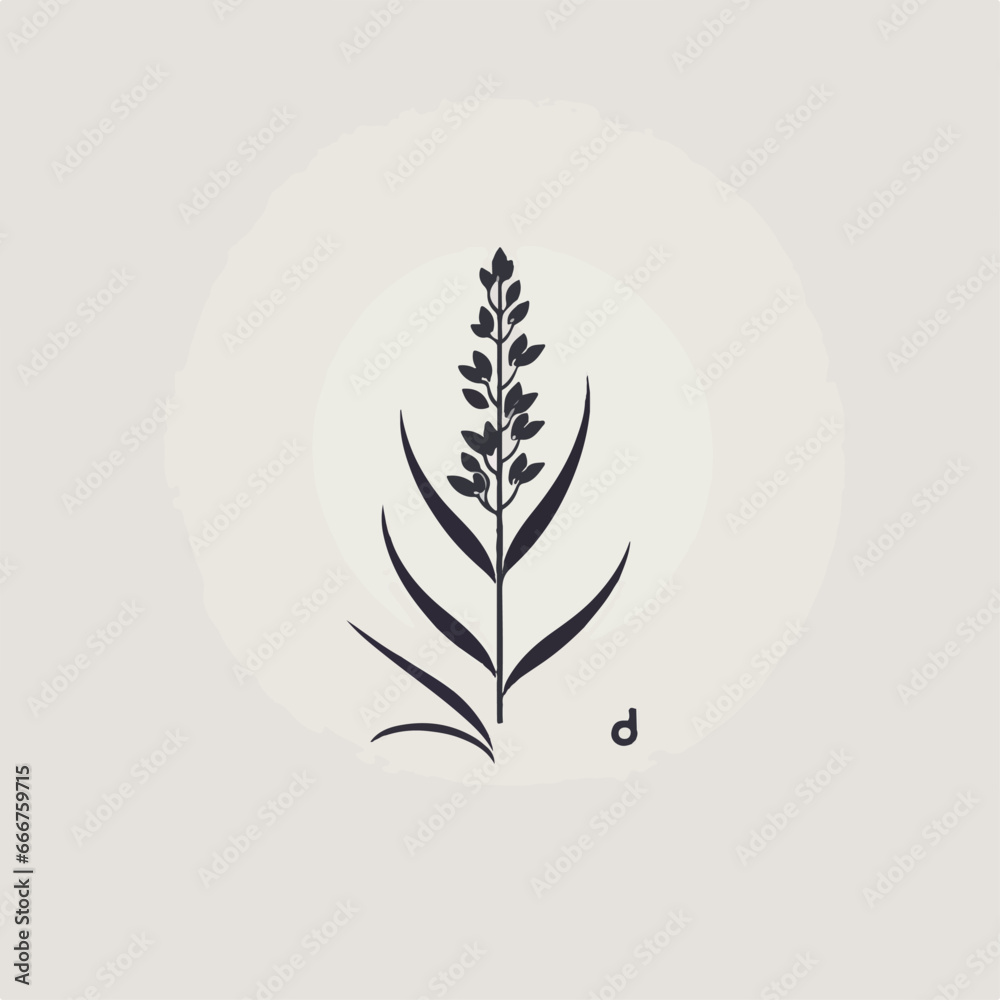 Lavender in cartoon, doodle style. 2d vector illustration in logo, icon style. AI Generative