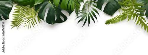 verde decorativo su sfondo bianco photo