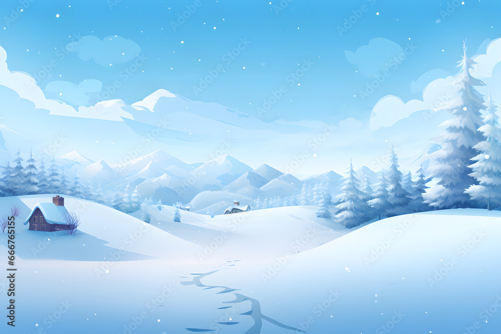 Winter - Landscape - Background
