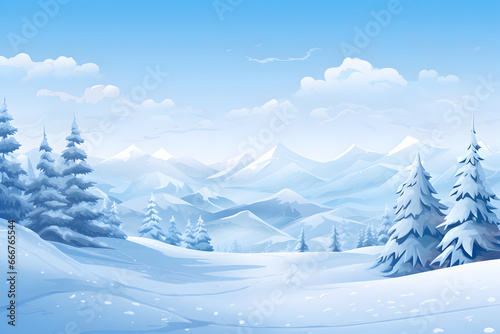 Winter - Landscape - Background