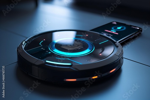 Efficient Robotic Vacuum Cleaner - Smartphone Control